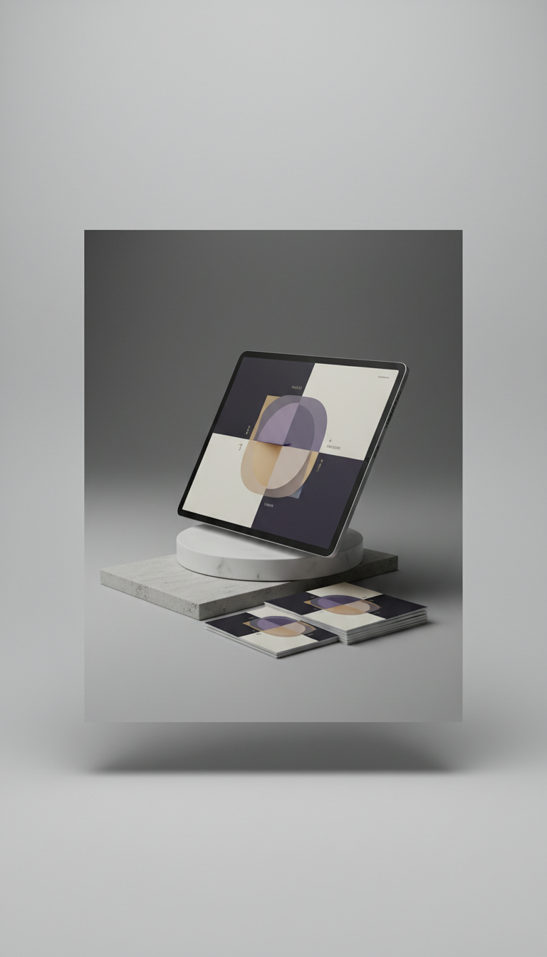 Single-Page Modern Web Design Printout